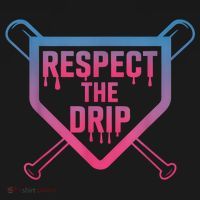 Baseball Respect The Drip Home Plate Drip Ice Cream Coaster thumb 2