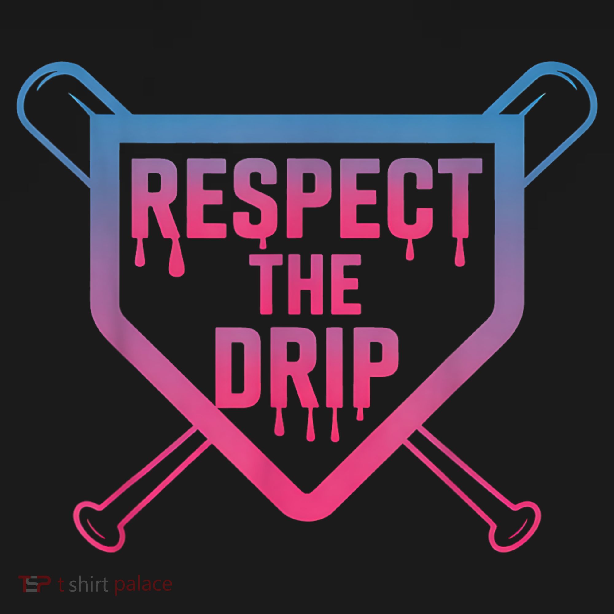 Baseball Respect The Drip Home Plate Drip Ice Cream Toddler Hoodie