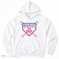 Baseball Respect The Drip Home Plate Drip Ice Cream Hoodie thumb 0