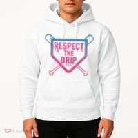 Baseball Respect The Drip Home Plate Drip Ice Cream Hoodie thumb 2