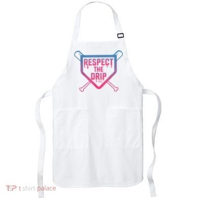 Baseball Respect The Drip Home Plate Drip Ice Cream Apron