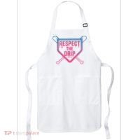 Baseball Respect The Drip Home Plate Drip Ice Cream Apron thumb 0