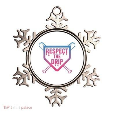 Baseball Respect The Drip Home Plate Drip Ice Cream Ornament