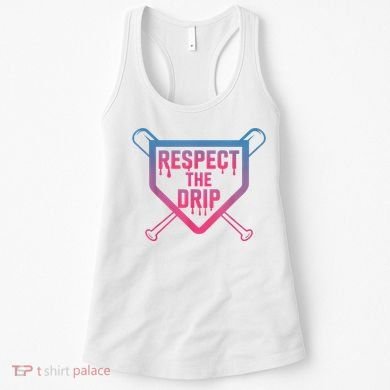 Baseball Respect The Drip Home Plate Drip Ice Cream Women's Tank Top