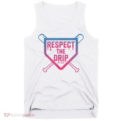 Baseball Respect The Drip Home Plate Drip Ice Cream Tank Top