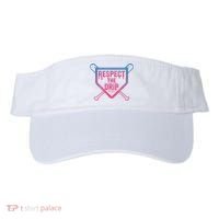 Baseball Respect The Drip Home Plate Drip Ice Cream Visor thumb 0