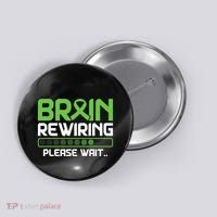 Brain Rewiring Traumatic Brain Injury Ribbon TBI Survivor Button thumb 0