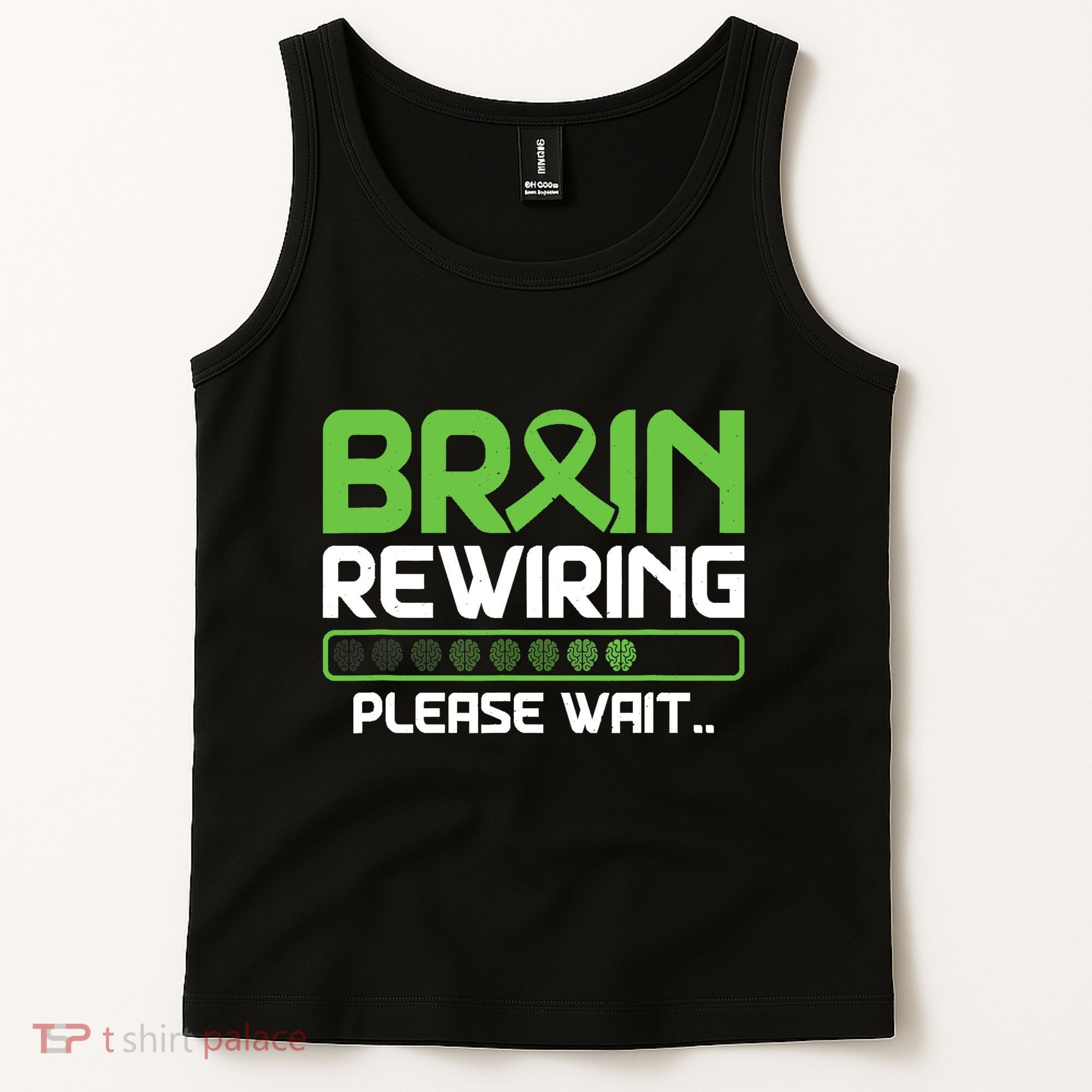 Brain Rewiring Traumatic Brain Injury Ribbon TBI Survivor Tank Top