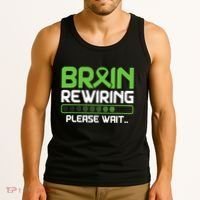 Brain Rewiring Traumatic Brain Injury Ribbon TBI Survivor Tank Top thumb 3