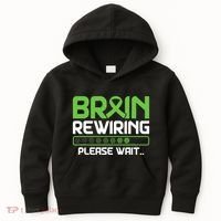 Brain Rewiring Traumatic Brain Injury Ribbon TBI Survivor Kids Hoodie thumb 0