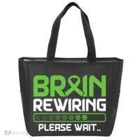 Brain Rewiring Traumatic Brain Injury Ribbon TBI Survivor Tote Bag thumb 0