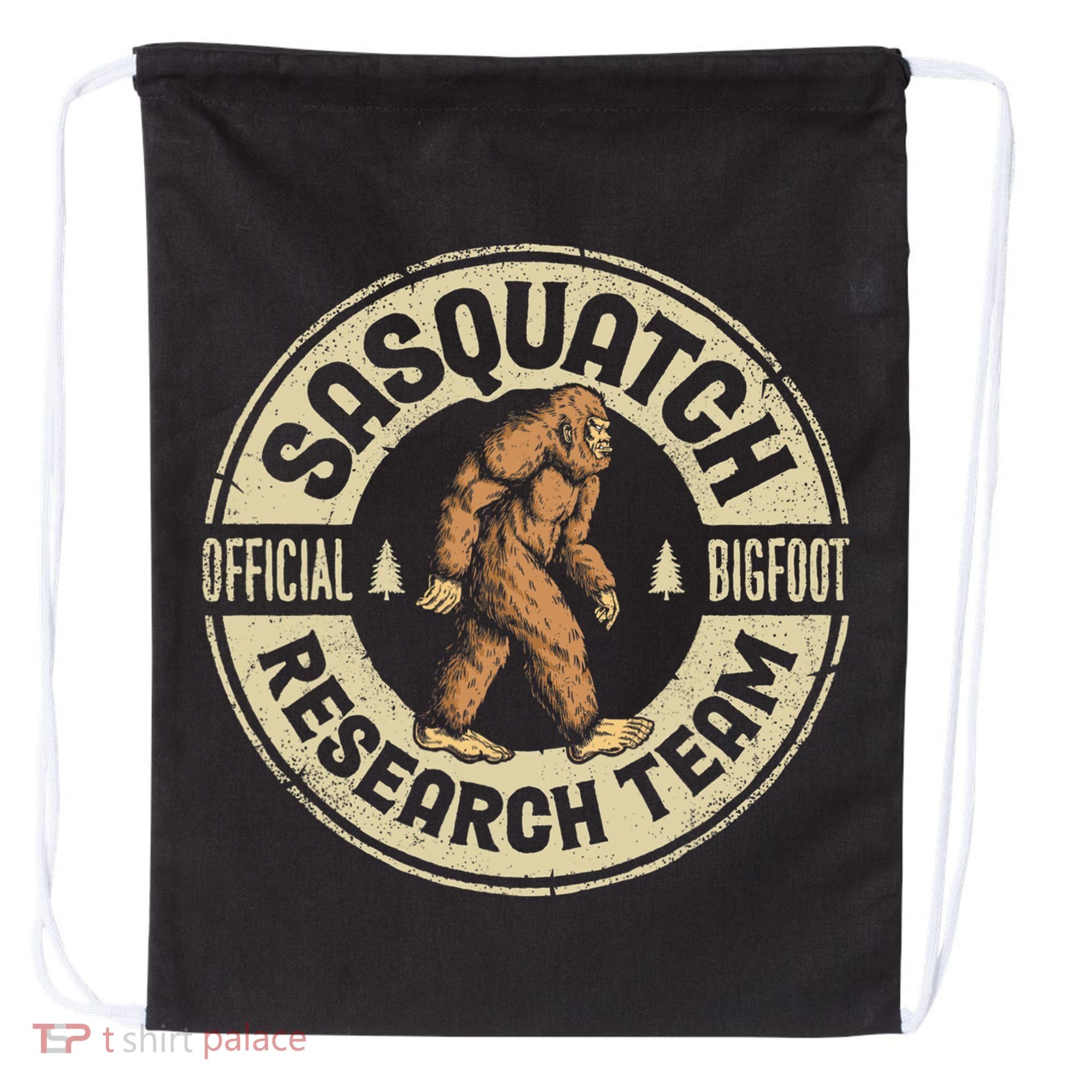 Bigfoot Research Team Sasquatch Drawstring Bag