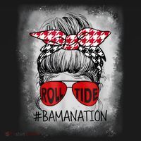 Bamanation Roll Tide Alabama All Yall The Tide Is Crimson Mousepad thumb 1
