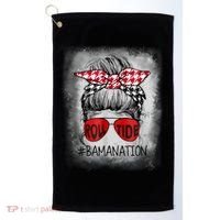 Bamanation Roll Tide Alabama All Yall The Tide Is Crimson Golf Towel thumb 0
