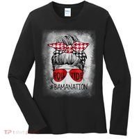 Bamanation Roll Tide Alabama All Yall The Tide Is Crimson Women's Long Sleeve Shirt thumb 0