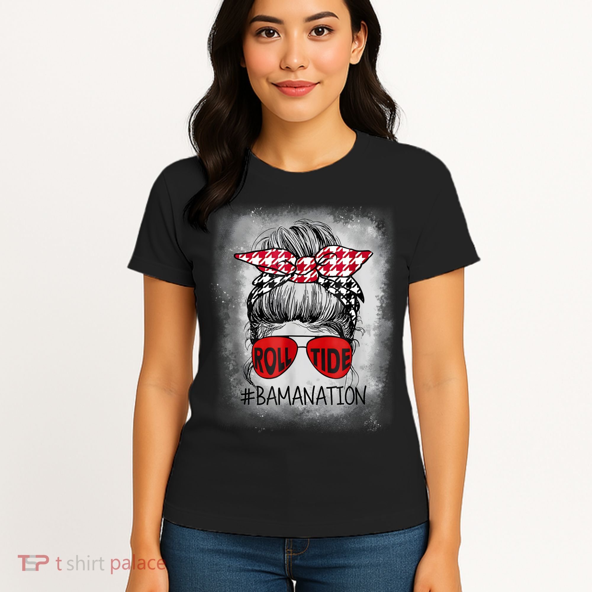 Bamanation Roll Tide Alabama All Yall The Tide Is Crimson Women's T-Shirt