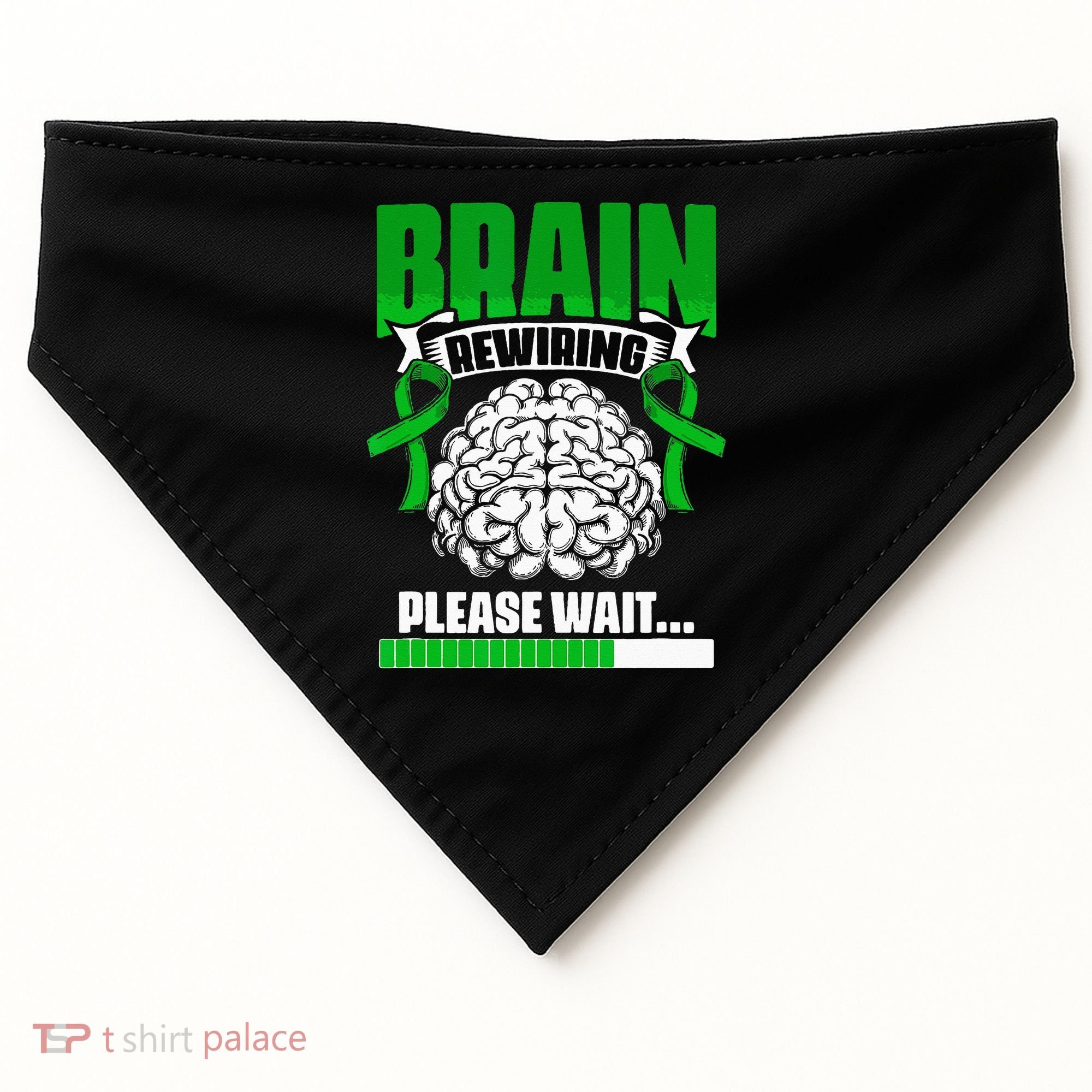 Brain Rewiring Traumatic Brain Injury Surgery TBI Survivor USA-Made Doggie Bandana