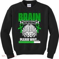 Brain Rewiring Traumatic Brain Injury Surgery TBI Survivor Kids Sweatshirt thumb 0