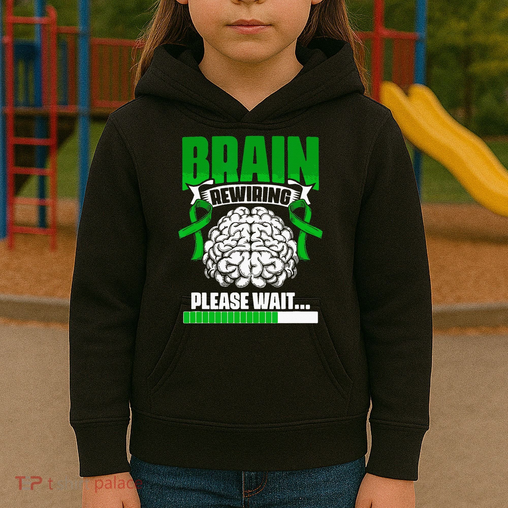 Brain Rewiring Traumatic Brain Injury Surgery TBI Survivor Kids Hoodie
