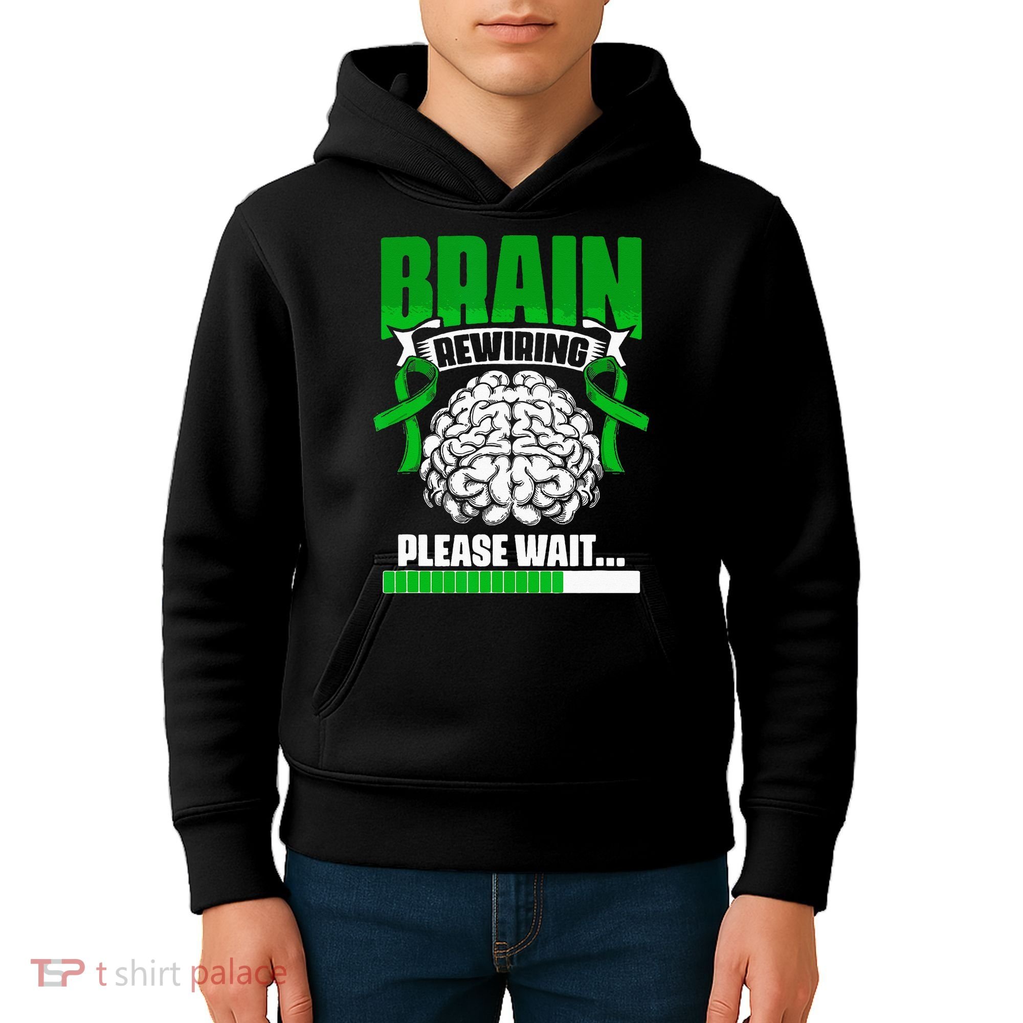 Brain Rewiring Traumatic Brain Injury Surgery TBI Survivor Kids Hoodie