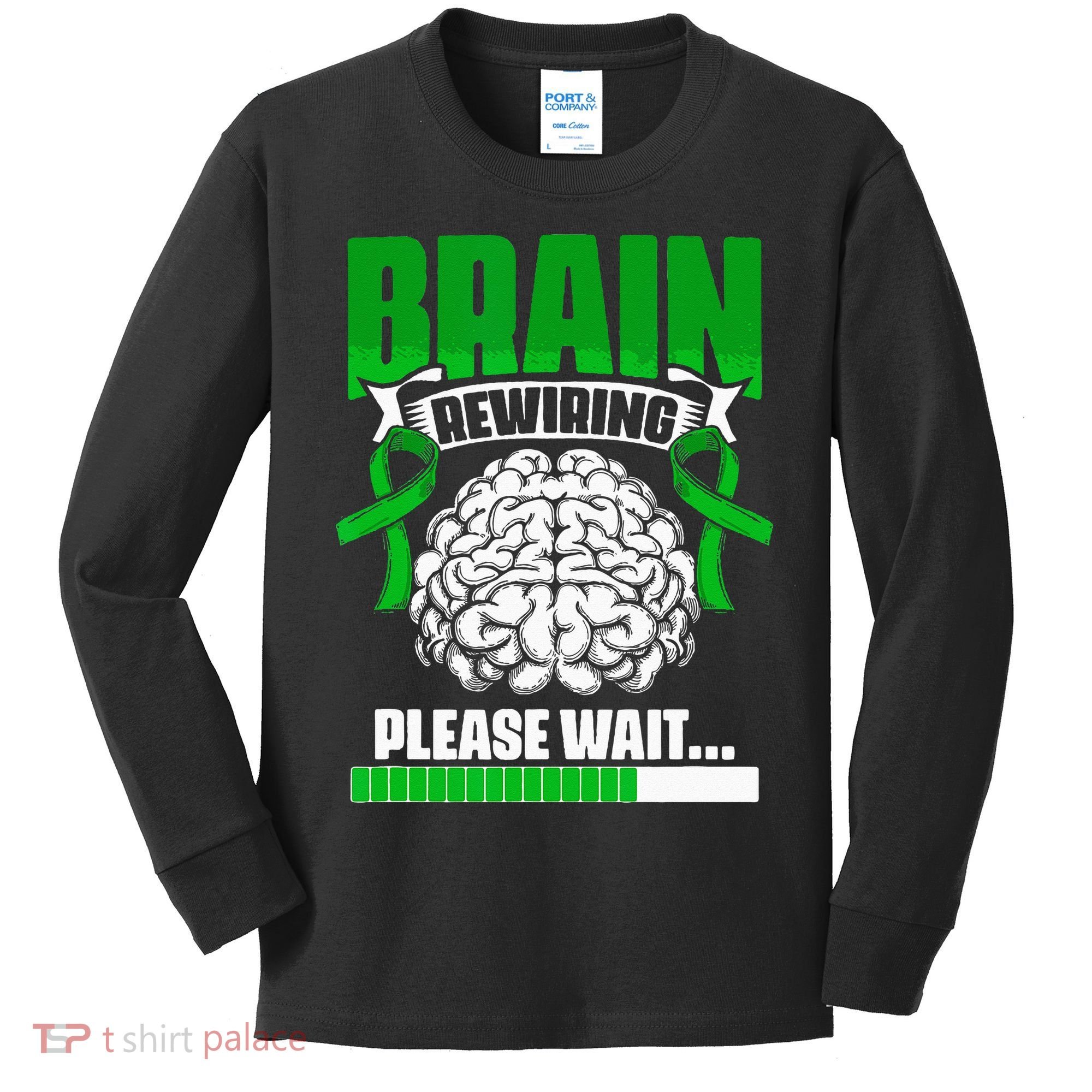 Brain Rewiring Traumatic Brain Injury Surgery TBI Survivor Kids Long Sleeve Shirt
