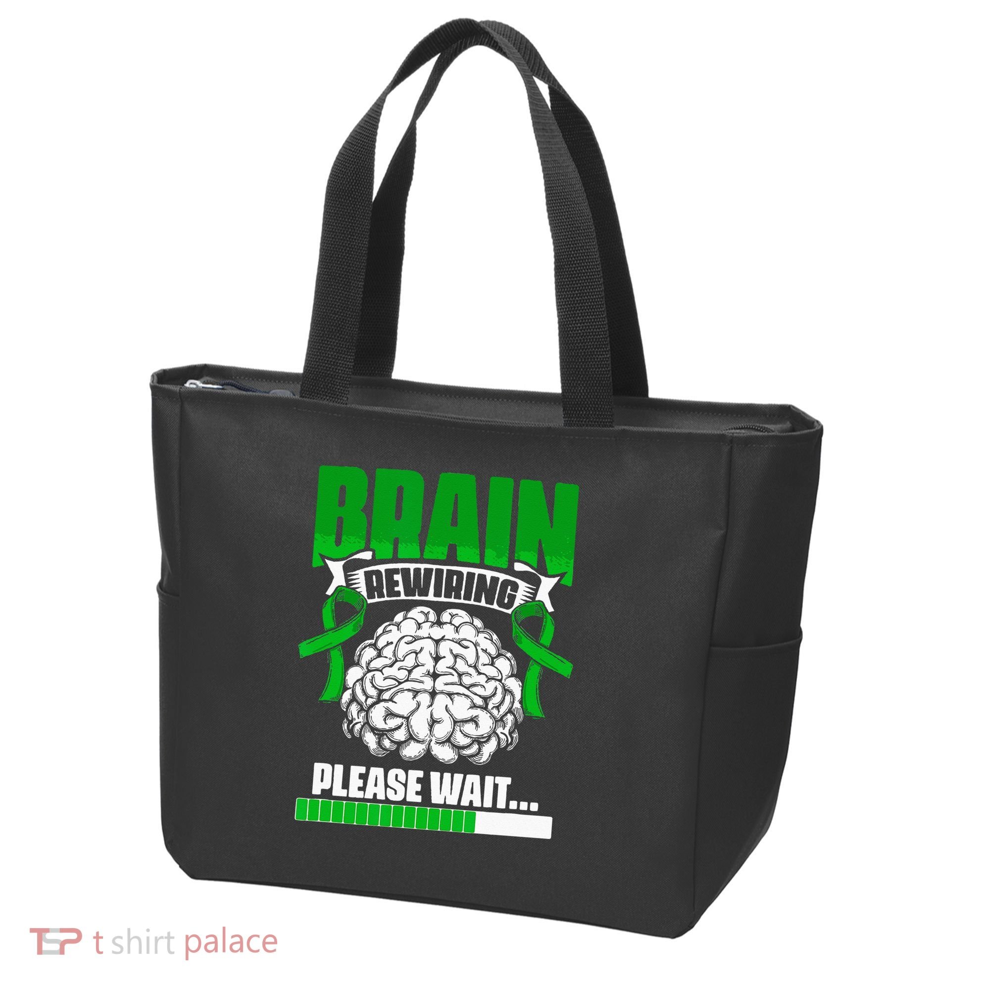 Brain Rewiring Traumatic Brain Injury Surgery TBI Survivor Tote Bag