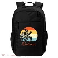 Bahamas Retro Throwback Sea Turtle Vacation Backpack thumb 0