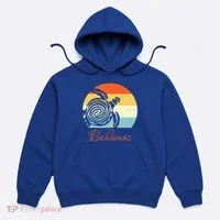 Bahamas Retro Throwback Sea Turtle Vacation Hoodie thumb 0