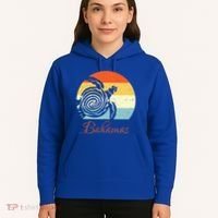 Bahamas Retro Throwback Sea Turtle Vacation Hoodie thumb 5