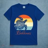 Bahamas Retro Throwback Sea Turtle Vacation T-Shirt thumb 5