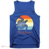 Bahamas Retro Throwback Sea Turtle Vacation Tank Top thumb 0