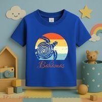 Bahamas Retro Throwback Sea Turtle Vacation Toddler T-Shirt thumb 3