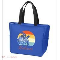 Bahamas Retro Throwback Sea Turtle Vacation Tote Bag thumb 3