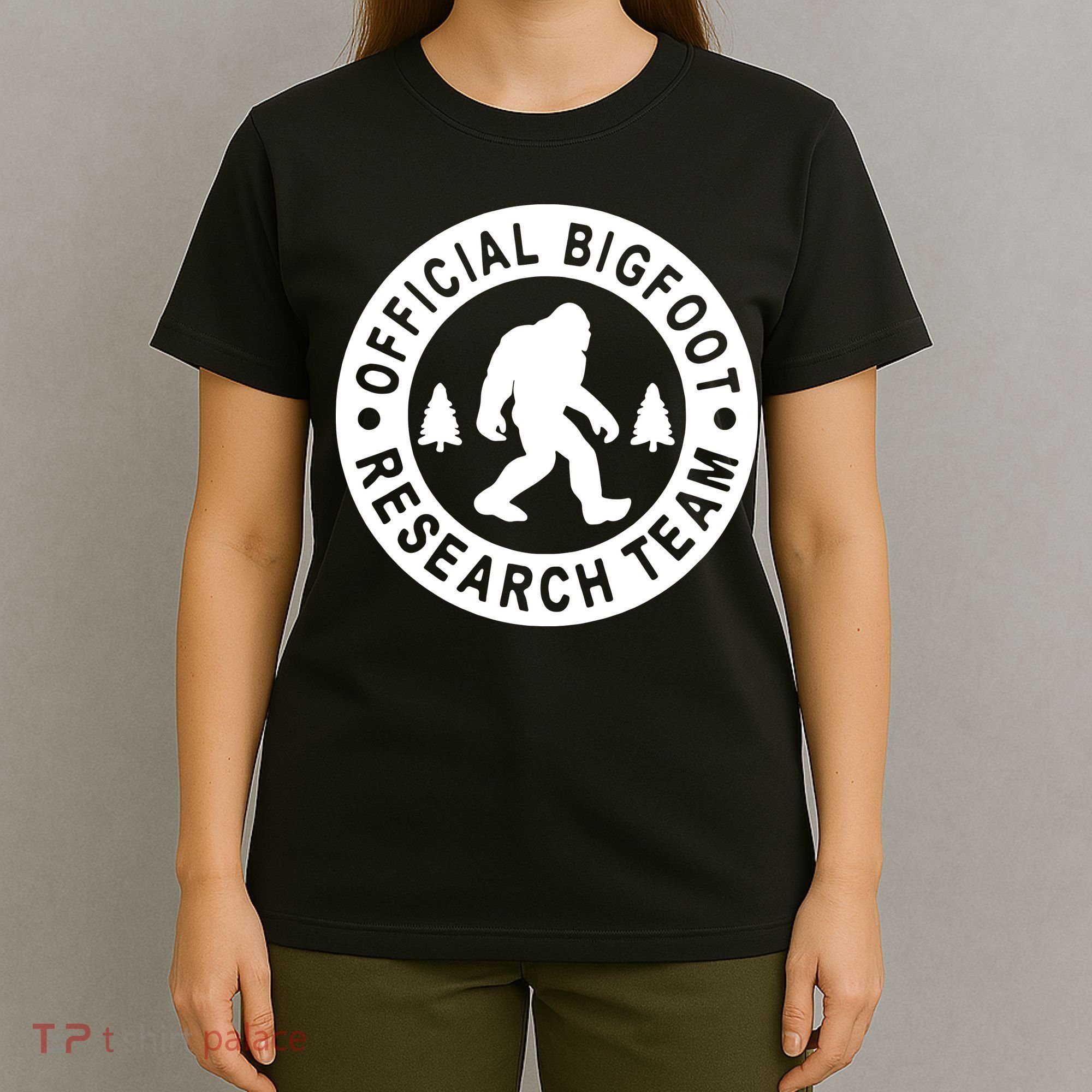 Bigfoot Research Team Vintage Funny Sasquatch Camping T-Shirt
