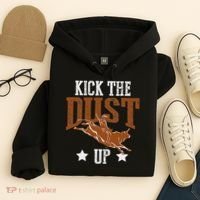 Bull Rider Tee Kick The Dust Up Bull Riding Rodeo Hoodie thumb 4