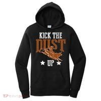 Bull Rider Tee Kick The Dust Up Bull Riding Rodeo Women's Hoodie thumb 0