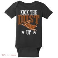 Bull Rider Tee Kick The Dust Up Bull Riding Rodeo Baby Bodysuit thumb 0