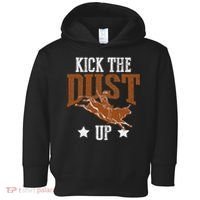 Bull Rider Tee Kick The Dust Up Bull Riding Rodeo Toddler Hoodie thumb 0