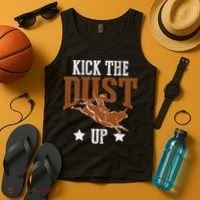 Bull Rider Tee Kick The Dust Up Bull Riding Rodeo Tank Top thumb 4