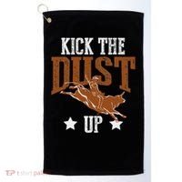 Bull Rider Tee Kick The Dust Up Bull Riding Rodeo Golf Towel thumb 0