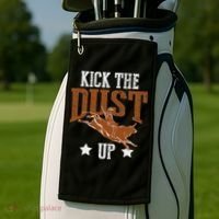 Bull Rider Tee Kick The Dust Up Bull Riding Rodeo Golf Towel thumb 2