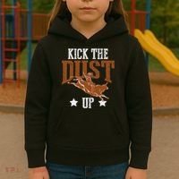 Bull Rider Tee Kick The Dust Up Bull Riding Rodeo Kids Hoodie thumb 3