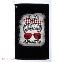 Bamanation Roll Tide Alabama All Y'all The Tide Is Crimson Golf Towel thumb 0