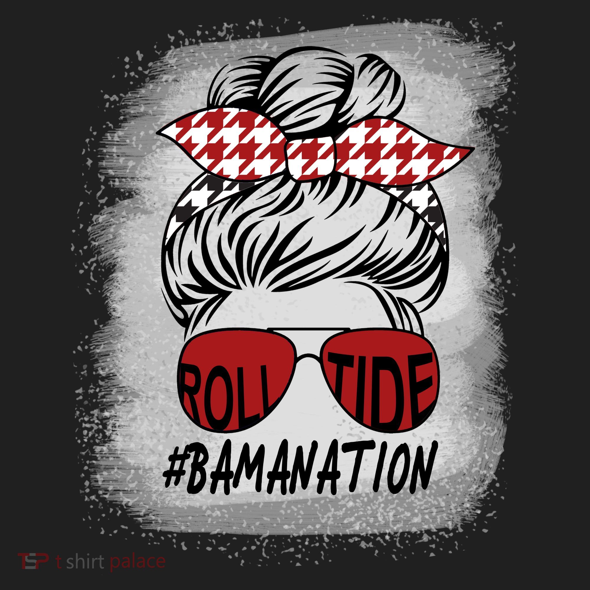 Bamanation Roll Tide Alabama All Y'all The Tide Is Crimson Golf Towel