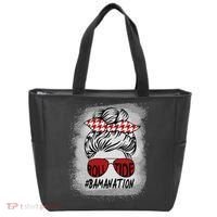 Bamanation Roll Tide Alabama All Y'all The Tide Is Crimson Tote Bag thumb 0