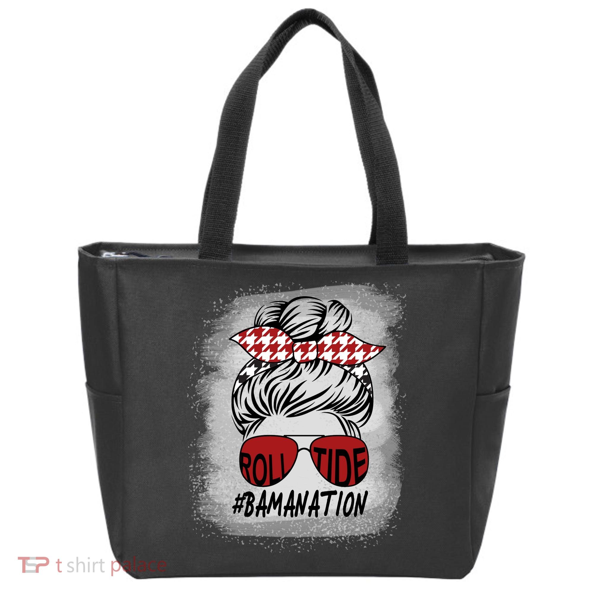 Bamanation Roll Tide Alabama All Y'all The Tide Is Crimson Tote Bag