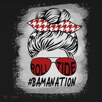 Bamanation Roll Tide Alabama All Y'all The Tide Is Crimson Tote Bag thumb 4