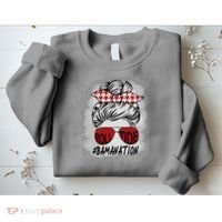 Bamanation Roll Tide Alabama All Y'all The Tide Is Crimson Sweatshirt thumb 2