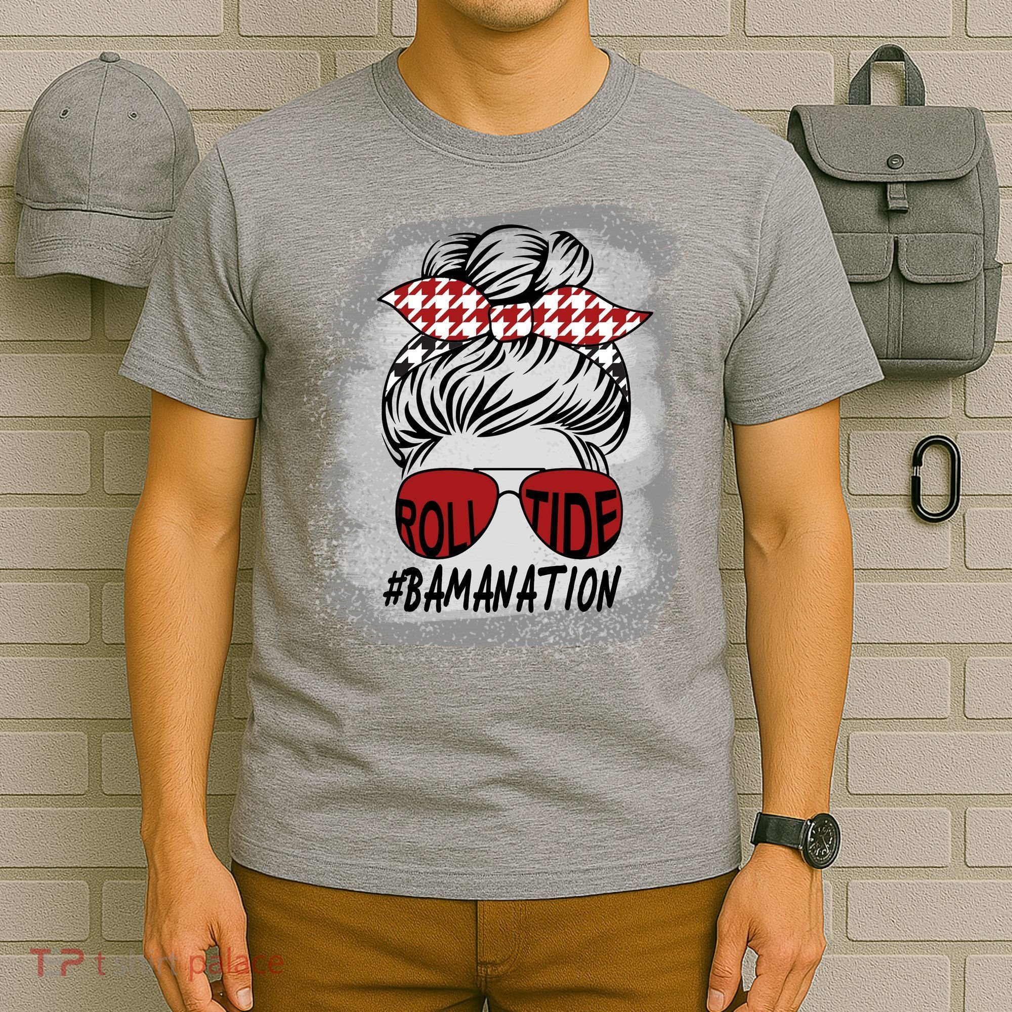Bamanation Roll Tide Alabama All Y'all The Tide Is Crimson T-Shirt