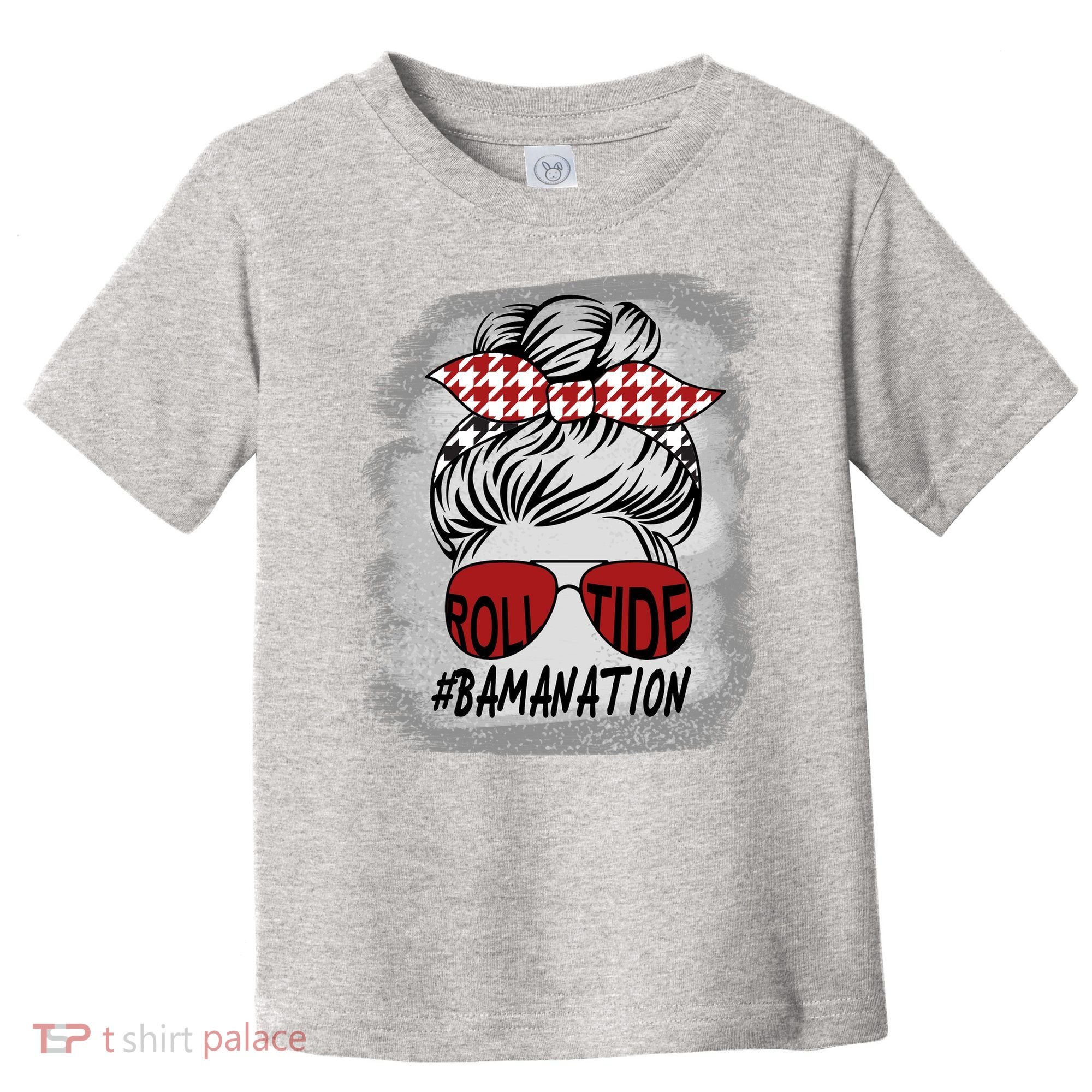 Bamanation Roll Tide Alabama All Y'all The Tide Is Crimson Toddler T-Shirt